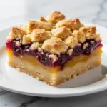 fall cranberry orange shortbread bars - featured image
