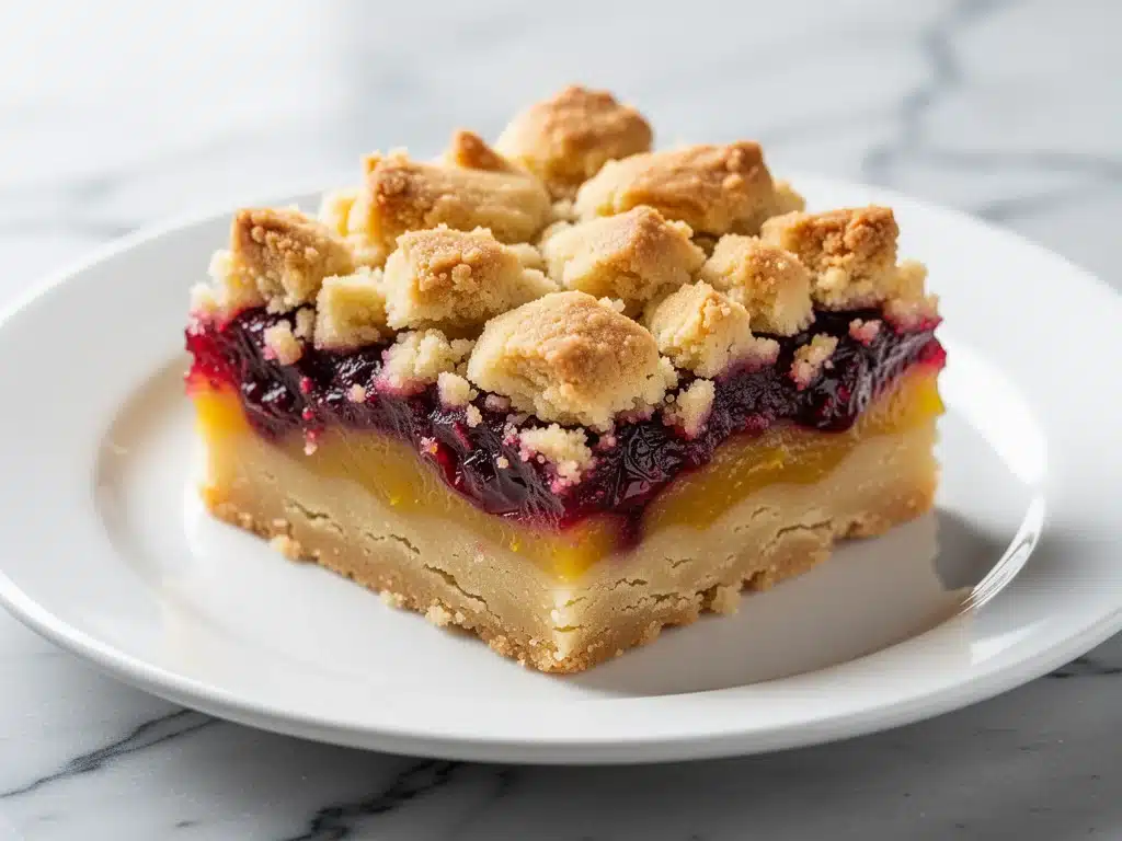 fall cranberry orange shortbread bars - featured image