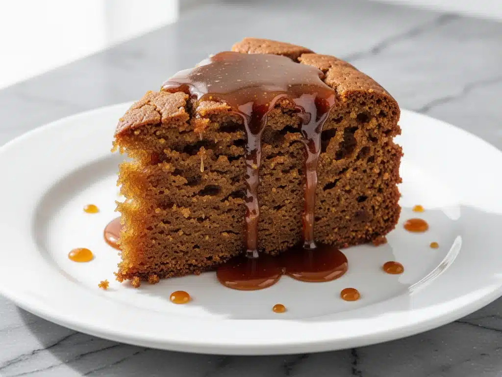 fall gingerbread snack cake - featured image