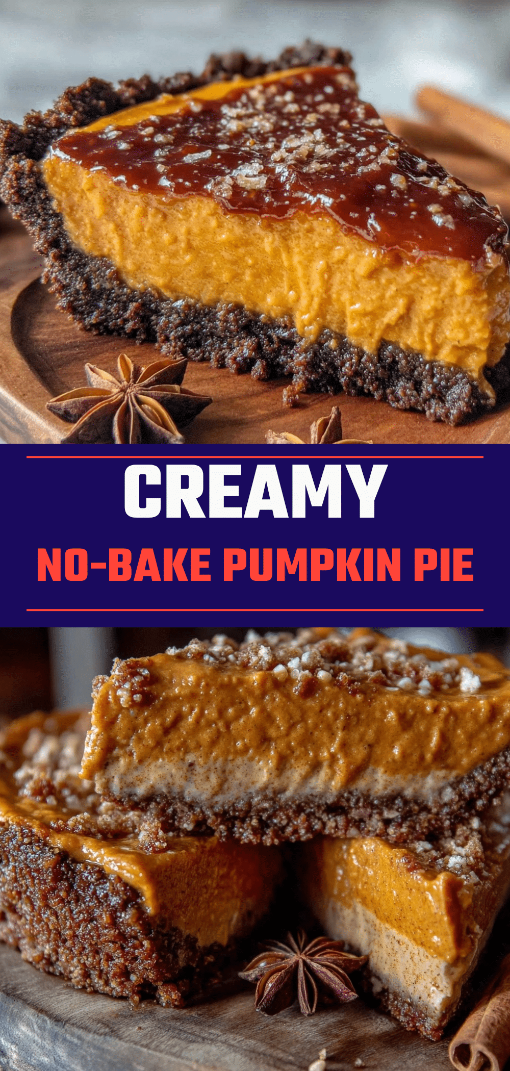 Fall No-Bake Pumpkin Pie: 5-Ingredient Gingersnap Crust 5 fall no-bake pumpkin pie recipe