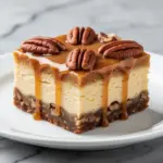 fall pecan pie cheesecake bars - featured image