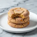 fall pumpkin spice snickerdoodle cookies - featured image