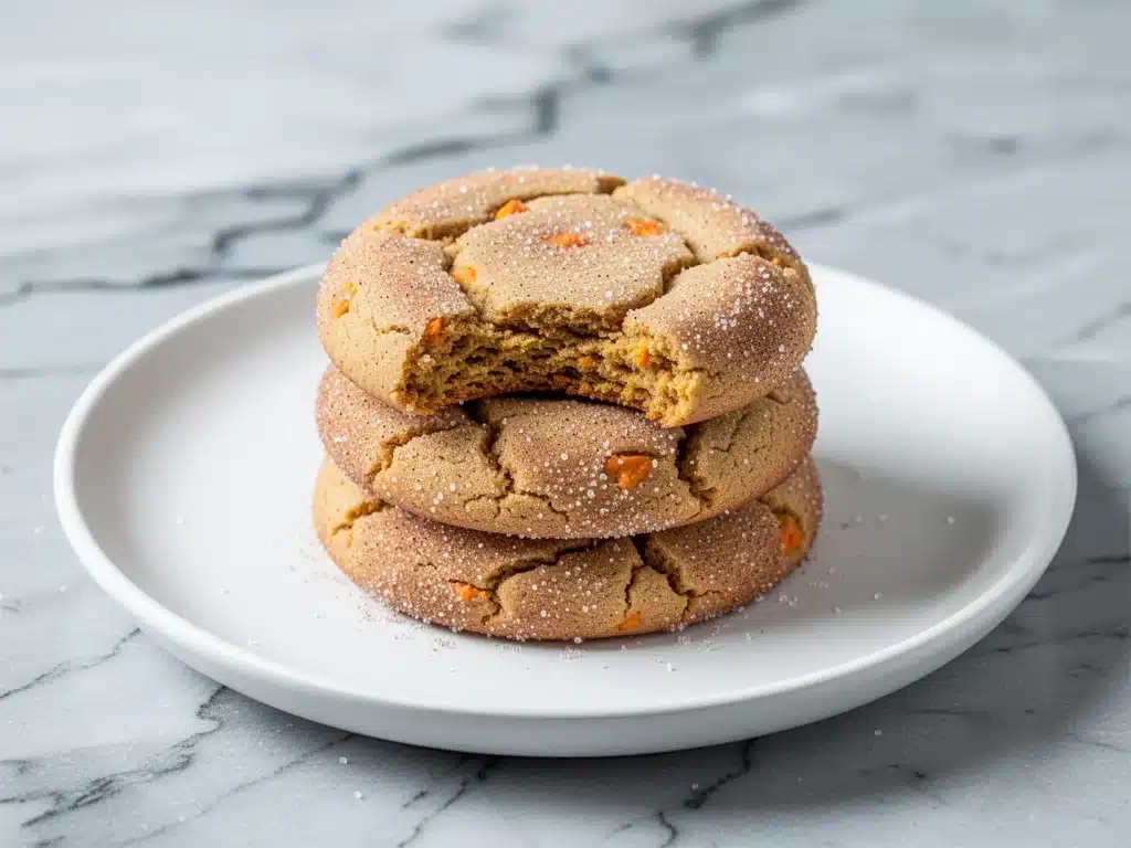 fall pumpkin spice snickerdoodle cookies - featured image