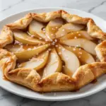 fall salted caramel pear galette - featured image