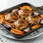 Fall Sheet Pan Maple Dijon Chicken - featured image