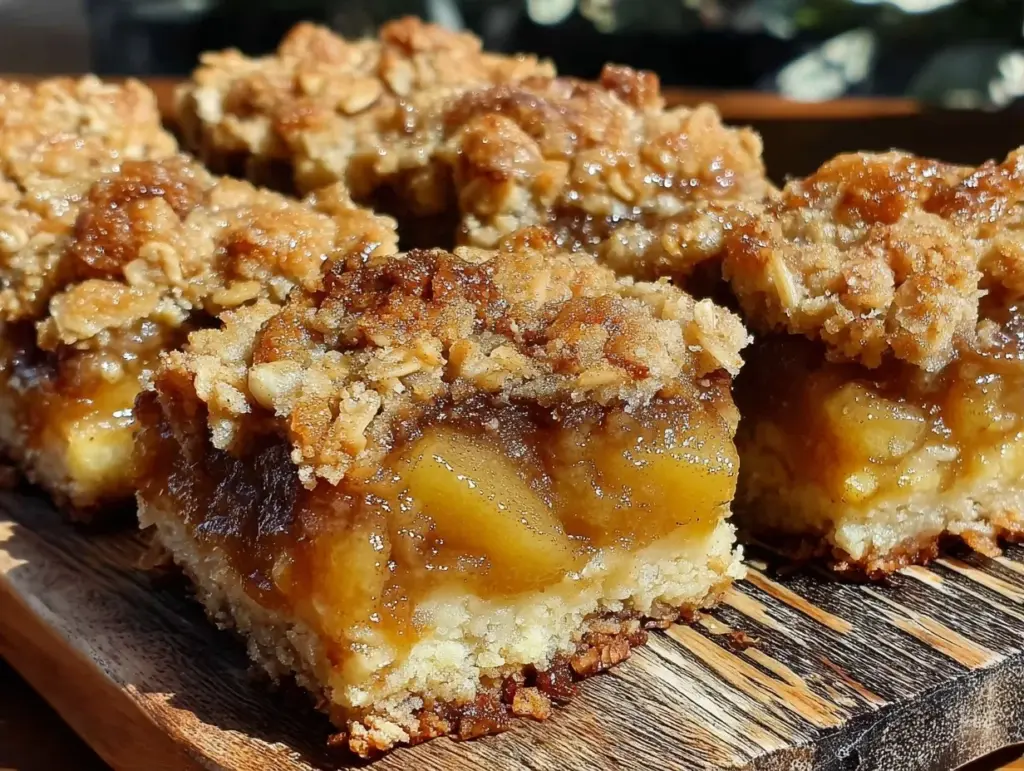 fall spiced pear and ginger crumble bars - featured image