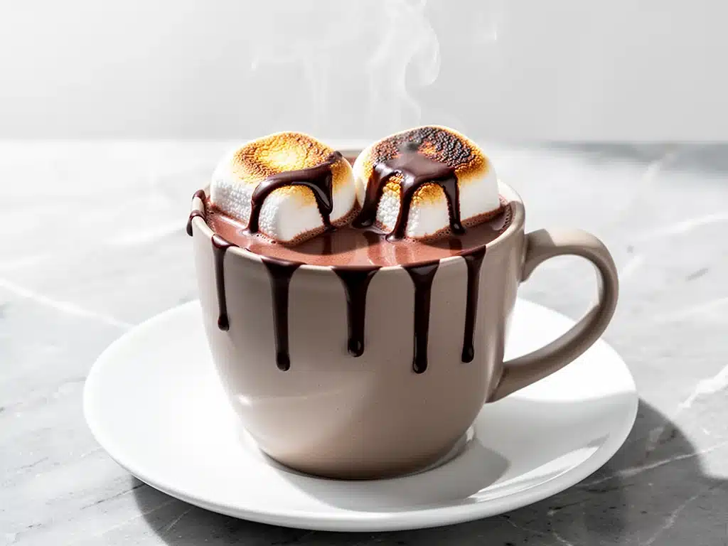Fall Toasted Marshmallow Hot Chocolate - featured image