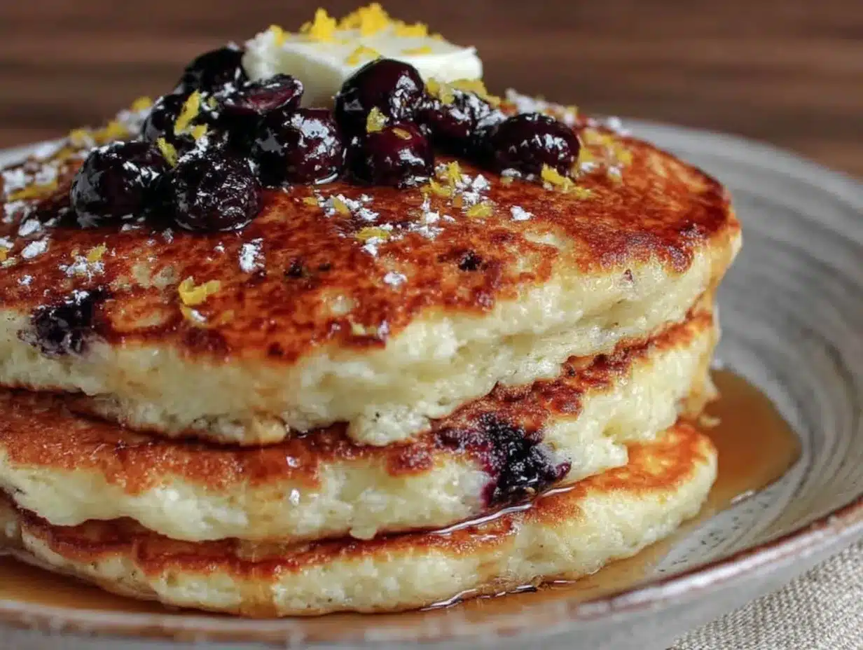 Fluffy Buttermilk Blueberry Pancakes: 5pm Dinner Savior 4 fluffy buttermilk blueberry pancakes preparation steps