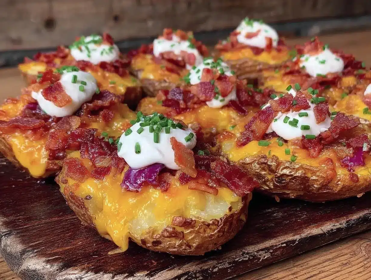 Football Party Loaded Potato Skins: Easy Budget Appetizer 4 football party loaded potato skins preparation steps