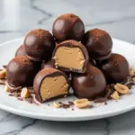 football sunday peanut butter buckeye balls - featured image