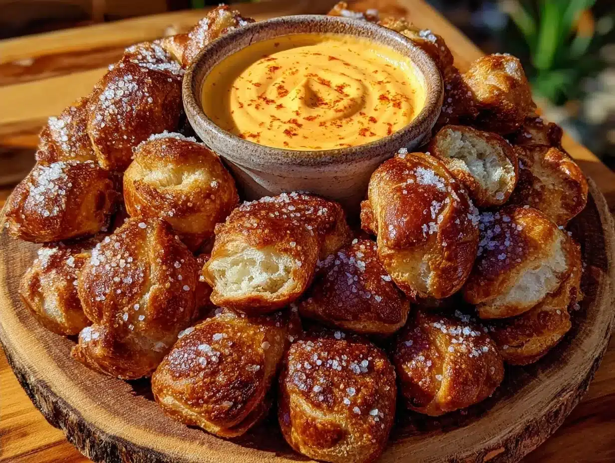Football Tailgate Beer Cheese Pretzel Bites: 5pm Dinner Win 4 Football Tailgate Beer Cheese Pretzel Bites preparation steps