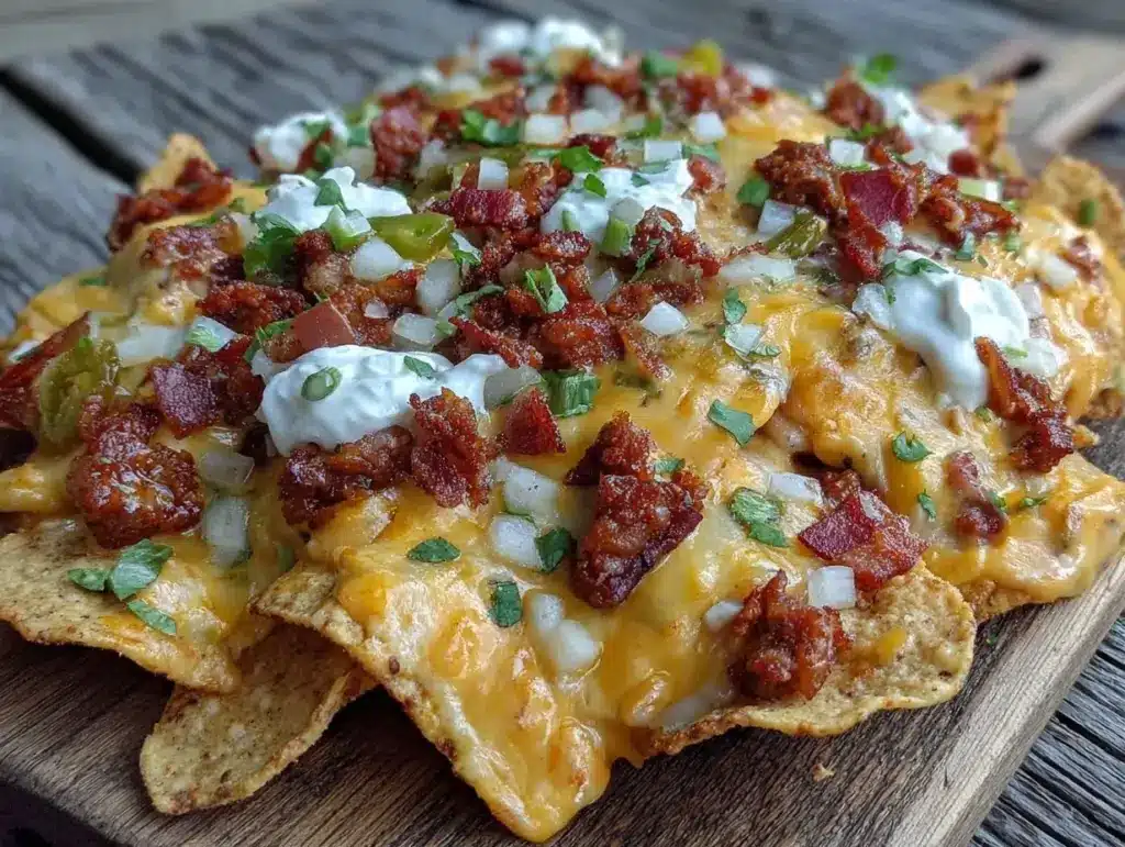 football tailgate loaded nacho bar - featured image