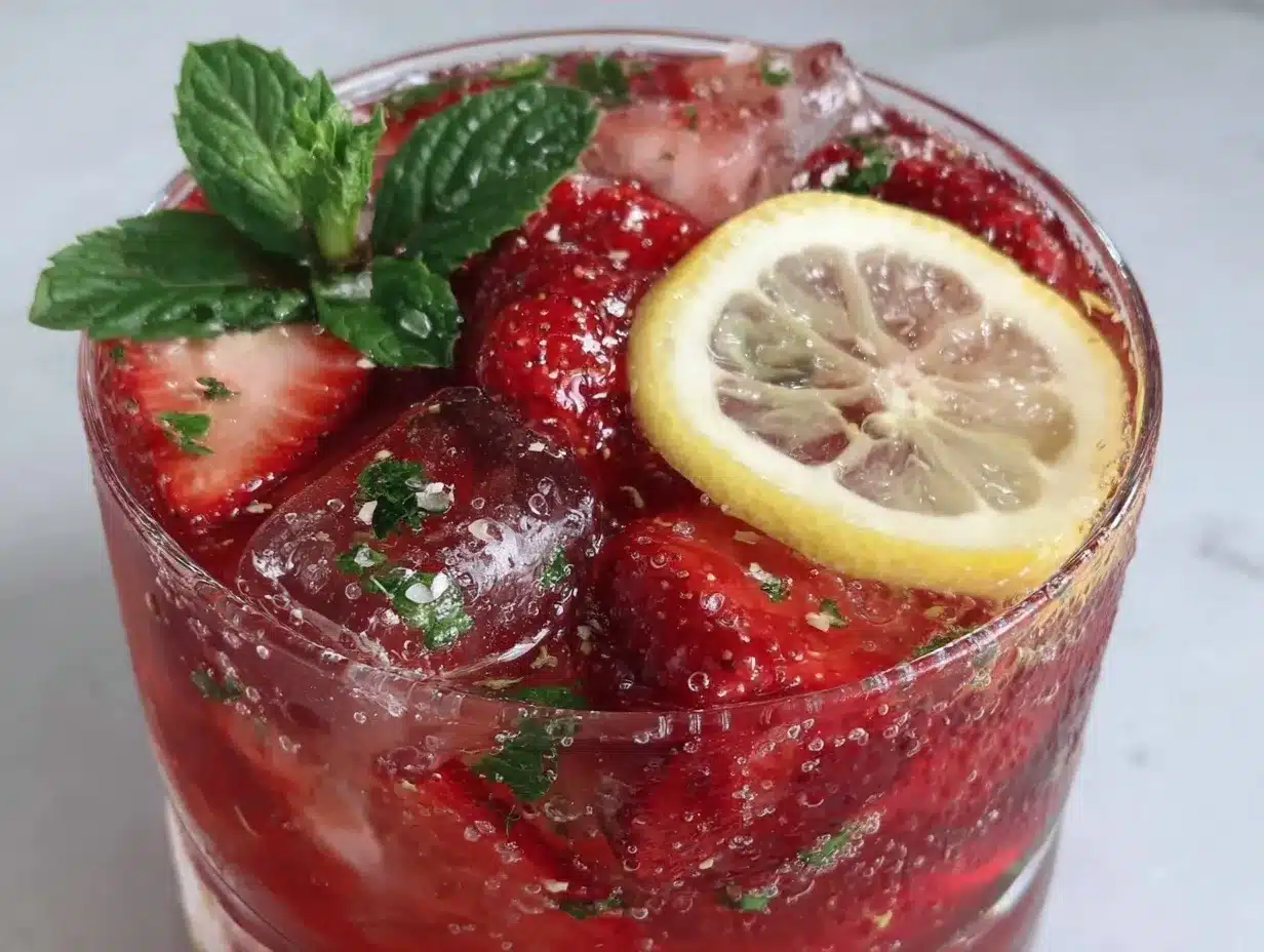 Fresh Strawberry Lemonade with Mint: 5-Min Summer Drink 4 fresh strawberry lemonade with mint preparation steps