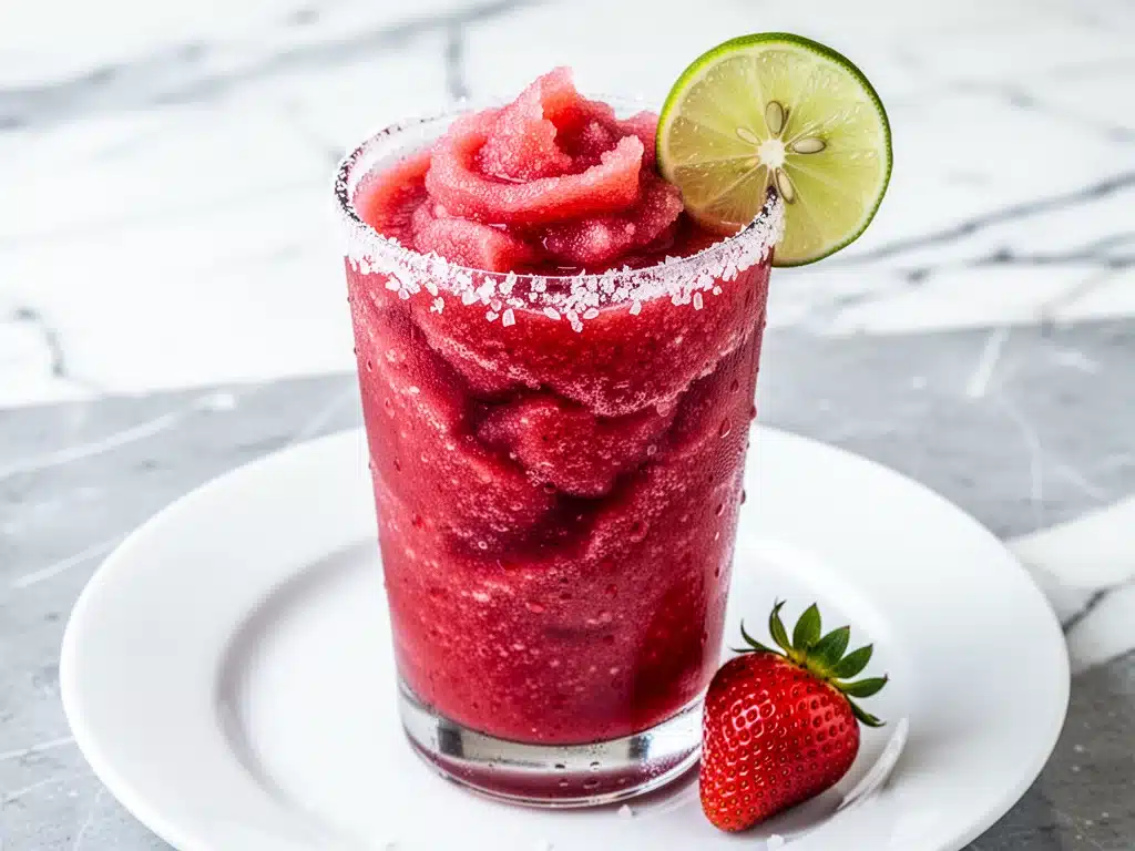 frozen strawberry margarita - featured image