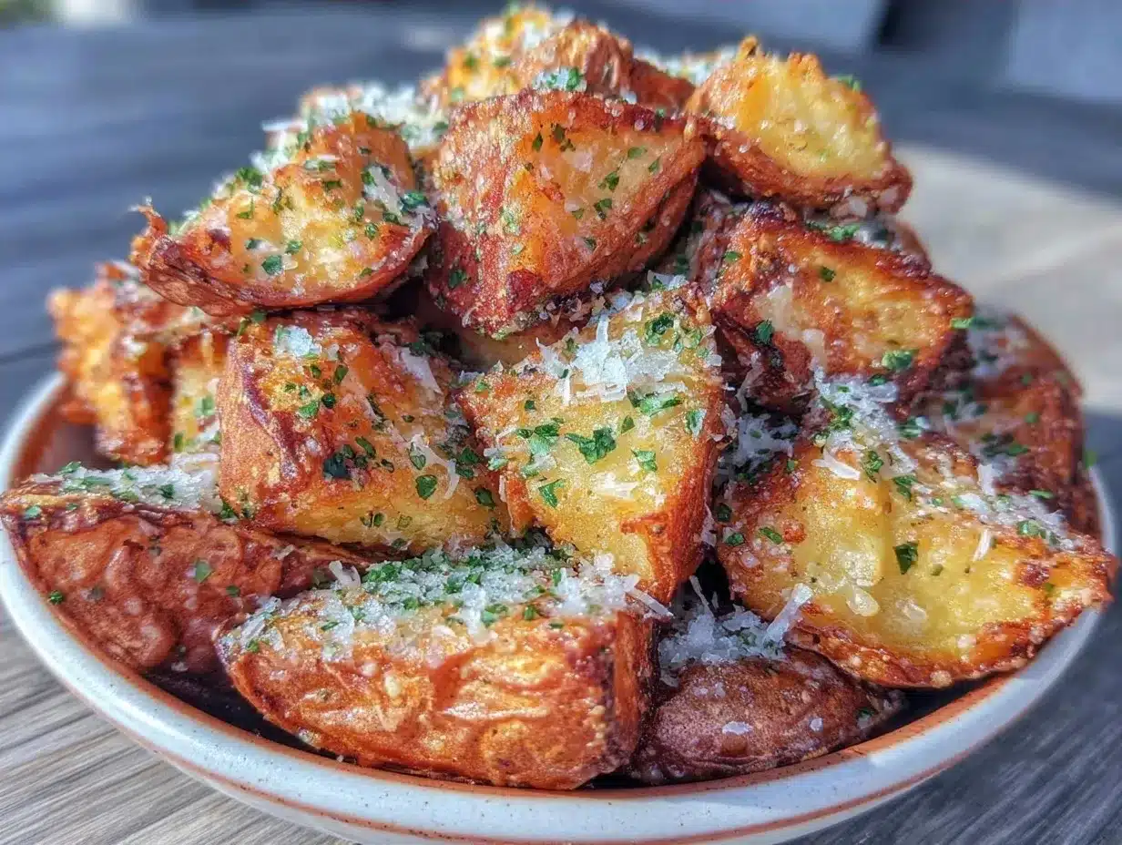 Garlic Parmesan Roasted Sweet Potato Wedges: 1-Pan Weeknight Win 4 garlic parmesan roasted sweet potato wedges preparation steps