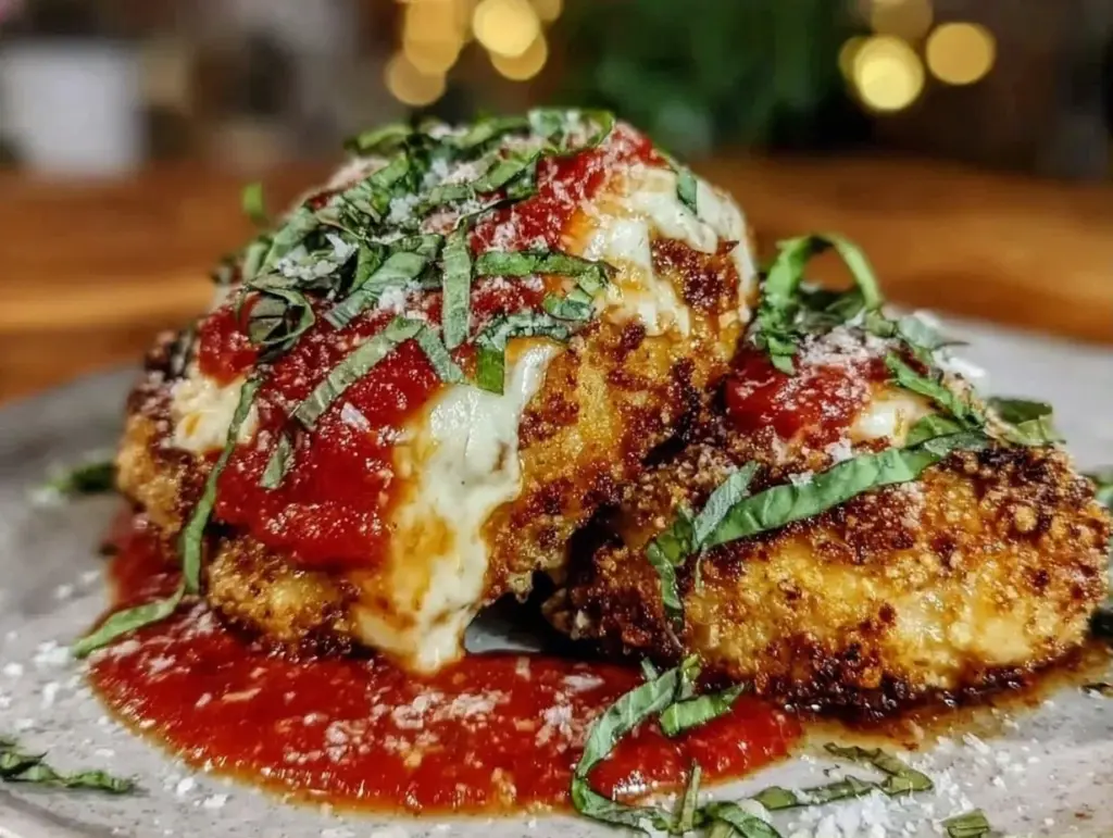 gluten-free baked chicken parmesan - featured image