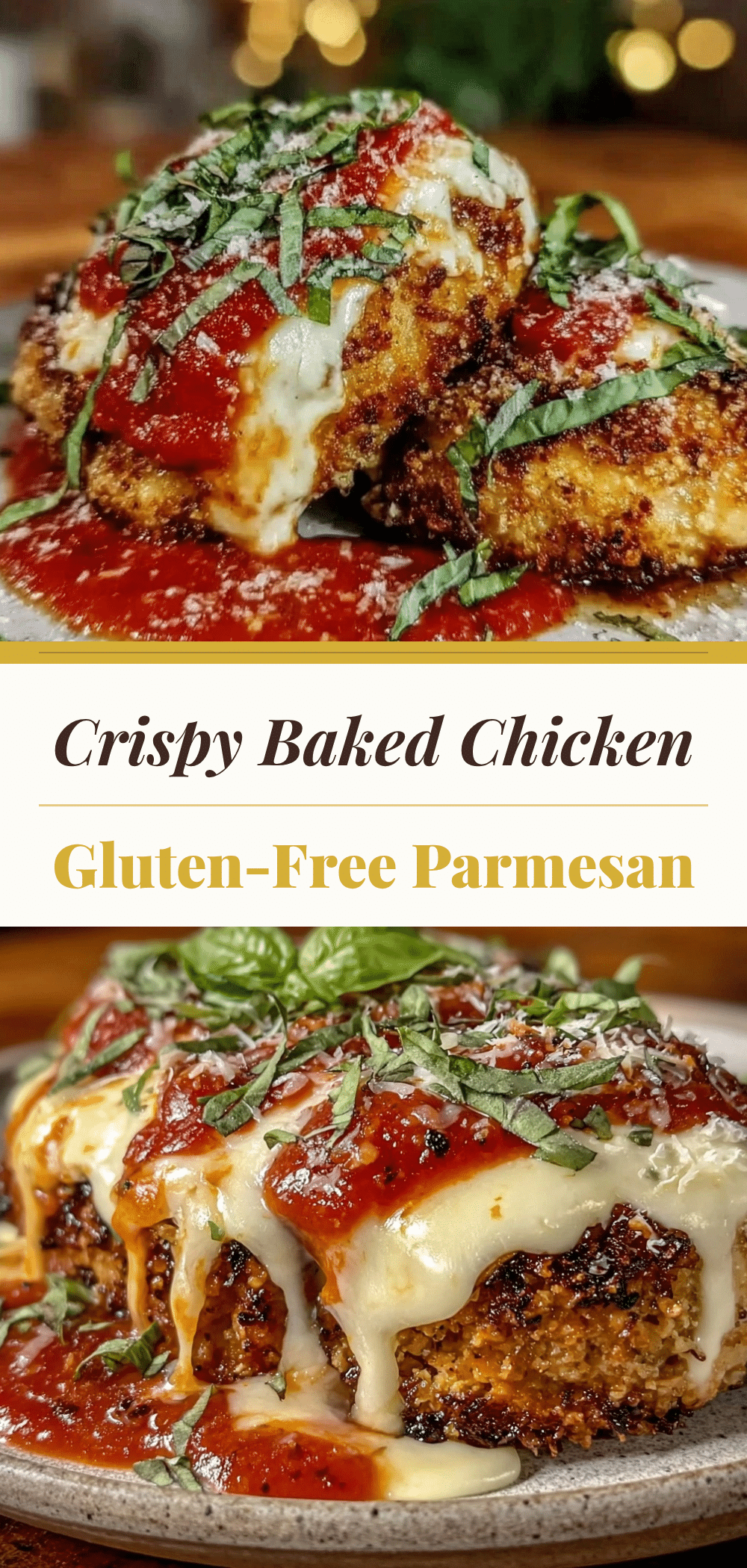 Gluten-Free Baked Chicken Parmesan: 5pm Dinner Win 5 gluten-free baked chicken parmesan recipe