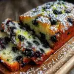 gluten-free lemon blueberry loaf - featured image