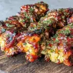 grilled pineapple bbq chicken skewers - featured image