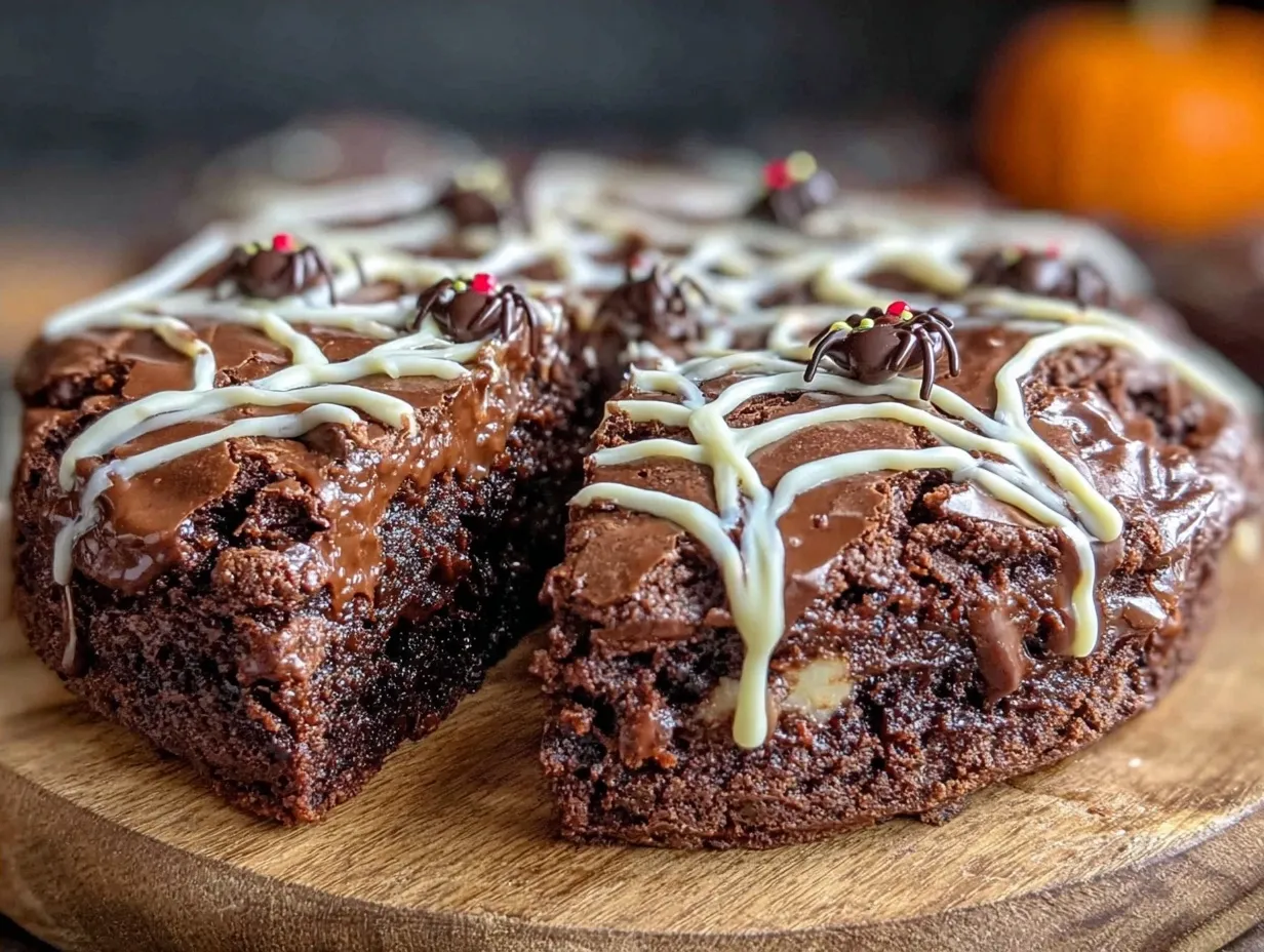 Halloween Chocolate Spiderweb Cookie Cake: Kids Will Love Helping 4 Halloween chocolate spiderweb cookie cake preparation steps