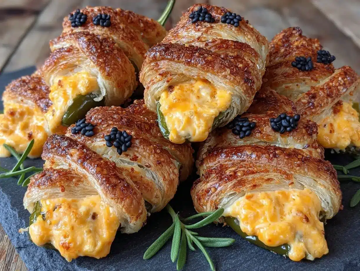 Halloween Mummy Jalapeno Bites: 1 Trick for Crispy Cheese 4 Halloween mummy jalapeno bites preparation steps