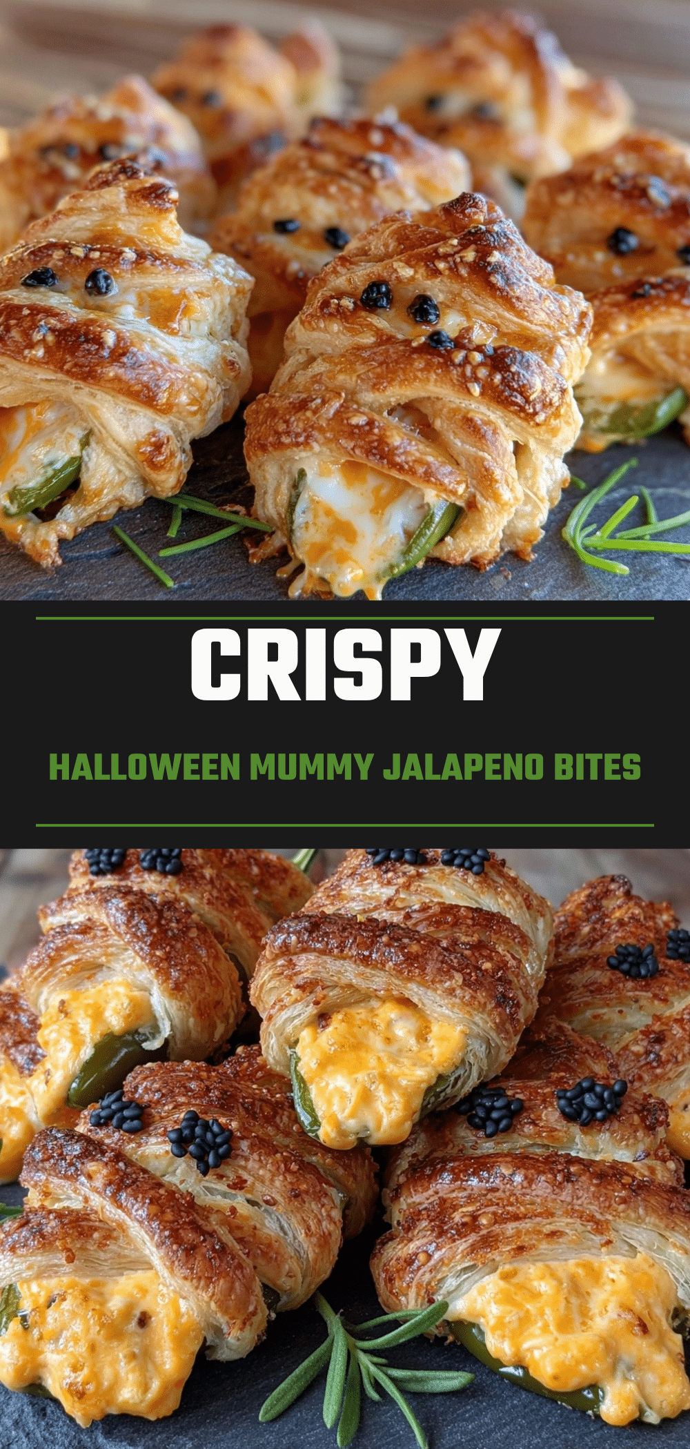 Halloween Mummy Jalapeno Bites: 1 Trick for Crispy Cheese 5 Halloween mummy jalapeno bites recipe