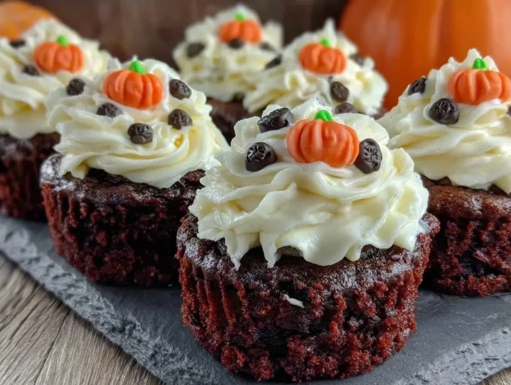 Halloween purple velvet cupcakes - featured image