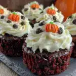 Halloween purple velvet cupcakes - featured image