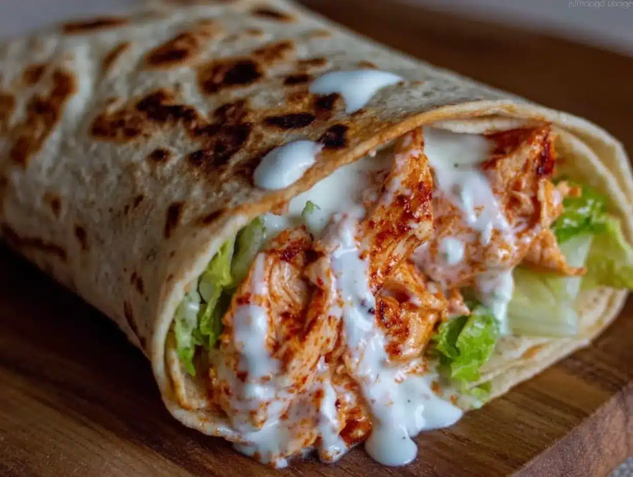 High-Protein Buffalo Chicken Wrap: Cheap, 1-Serve Meal 4 High-Protein Buffalo Chicken Wrap preparation steps