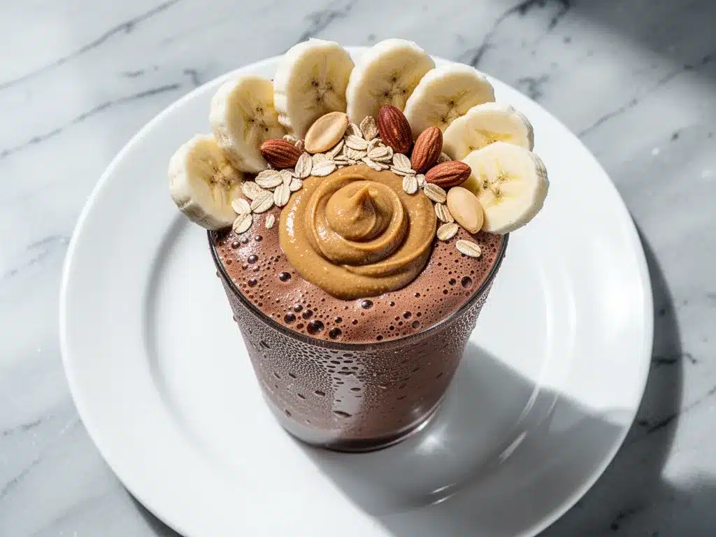 High-Protein Chocolate Peanut Butter Shake: Best 5-Min Smoothie 4 High-Protein Chocolate Peanut Butter Shake preparation steps