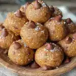 high-protein peanut butter protein balls - featured image