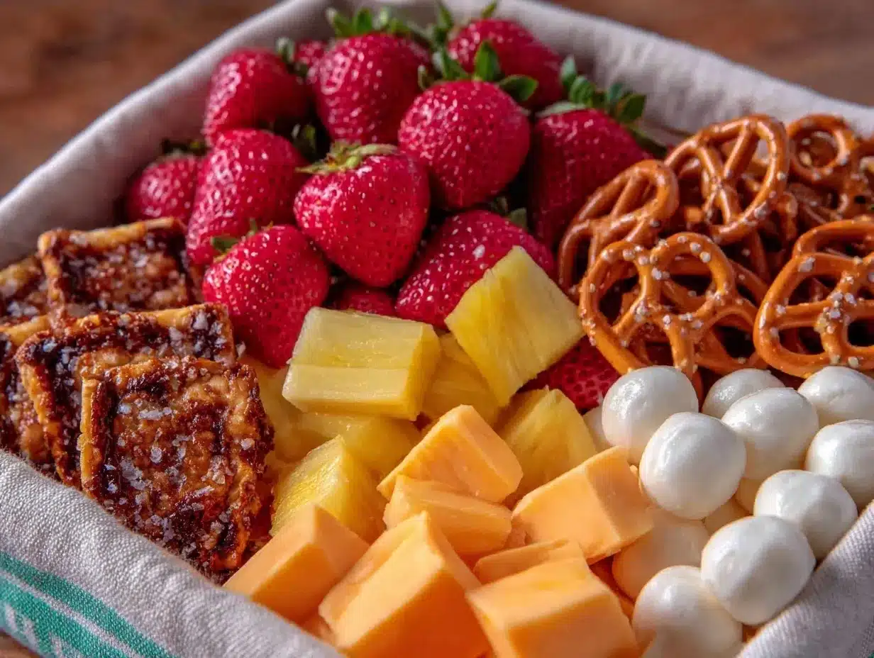 Homemade Lunchable Snack Boxes with Fruit for Kids: Easy 5pm Win 4 Homemade Lunchable Snack Boxes with Fruit for Kids preparation steps