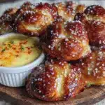 homemade soft pretzel bites - featured image