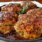 honey balsamic chicken thighs - featured image