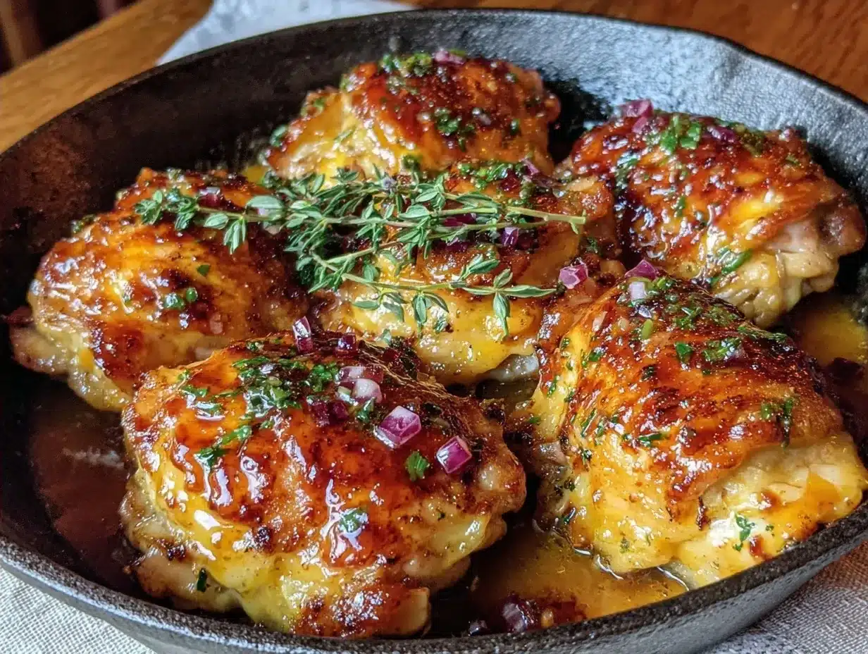 Honey Balsamic Chicken Thighs: 1-Pan Easy Dinner 4 honey balsamic chicken thighs preparation steps