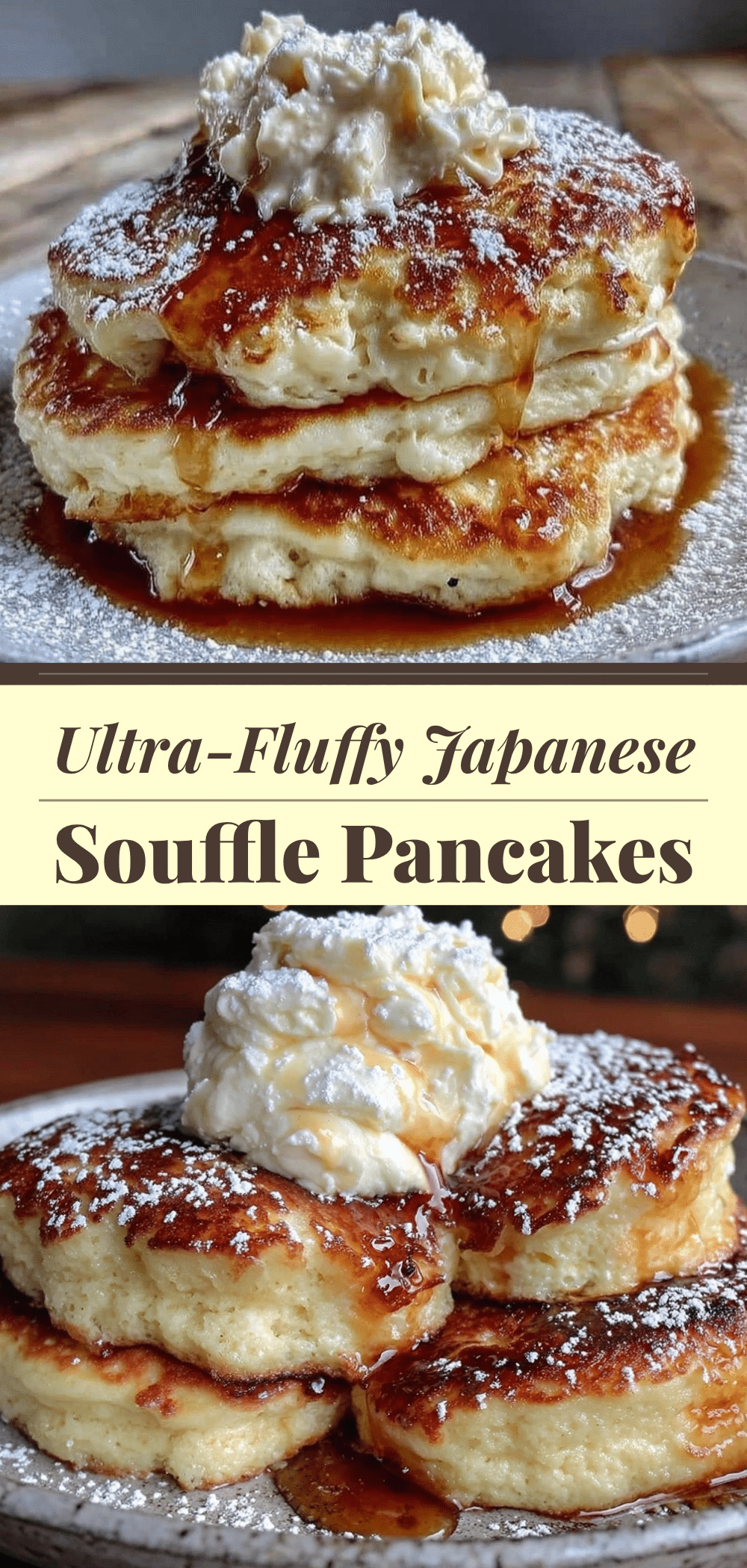 Ultra-Fluffy Japanese Souffle Pancakes: 1 Ingredient for Cheap Breakfasts 5 Japanese Souffle Pancakes recipe