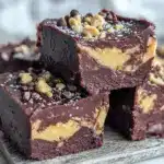 keto chocolate peanut butter fat bombs - featured image