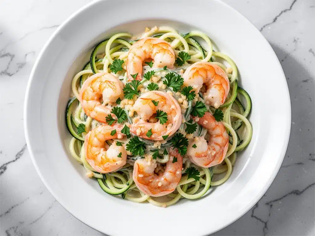 Keto Garlic Butter Shrimp Zoodles: Easy 20-Min Low Carb Meal 4 keto garlic butter shrimp zoodles preparation steps
