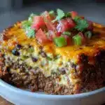 layered taco dip - featured image