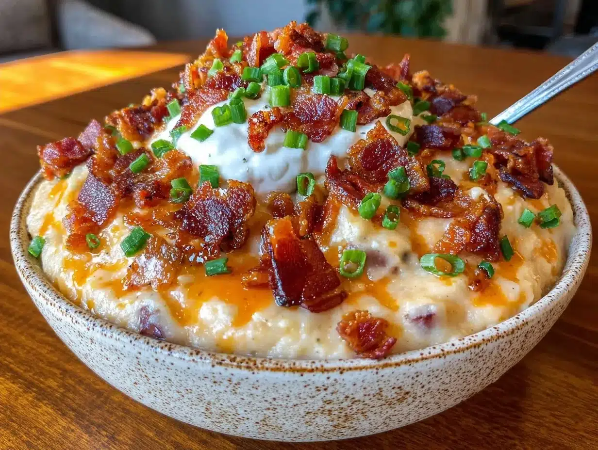 Loaded Baked Potato Soup: Best Comfort Food Recipe 4 loaded baked potato soup preparation steps