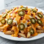 loaded nacho cheese fries - featured image