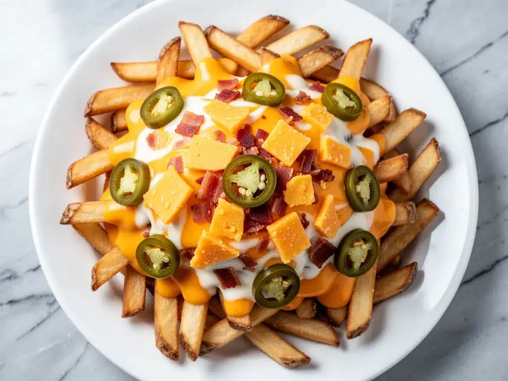 Loaded Nacho Cheese Fries: Easy Game Day Snack 4 loaded nacho cheese fries preparation steps