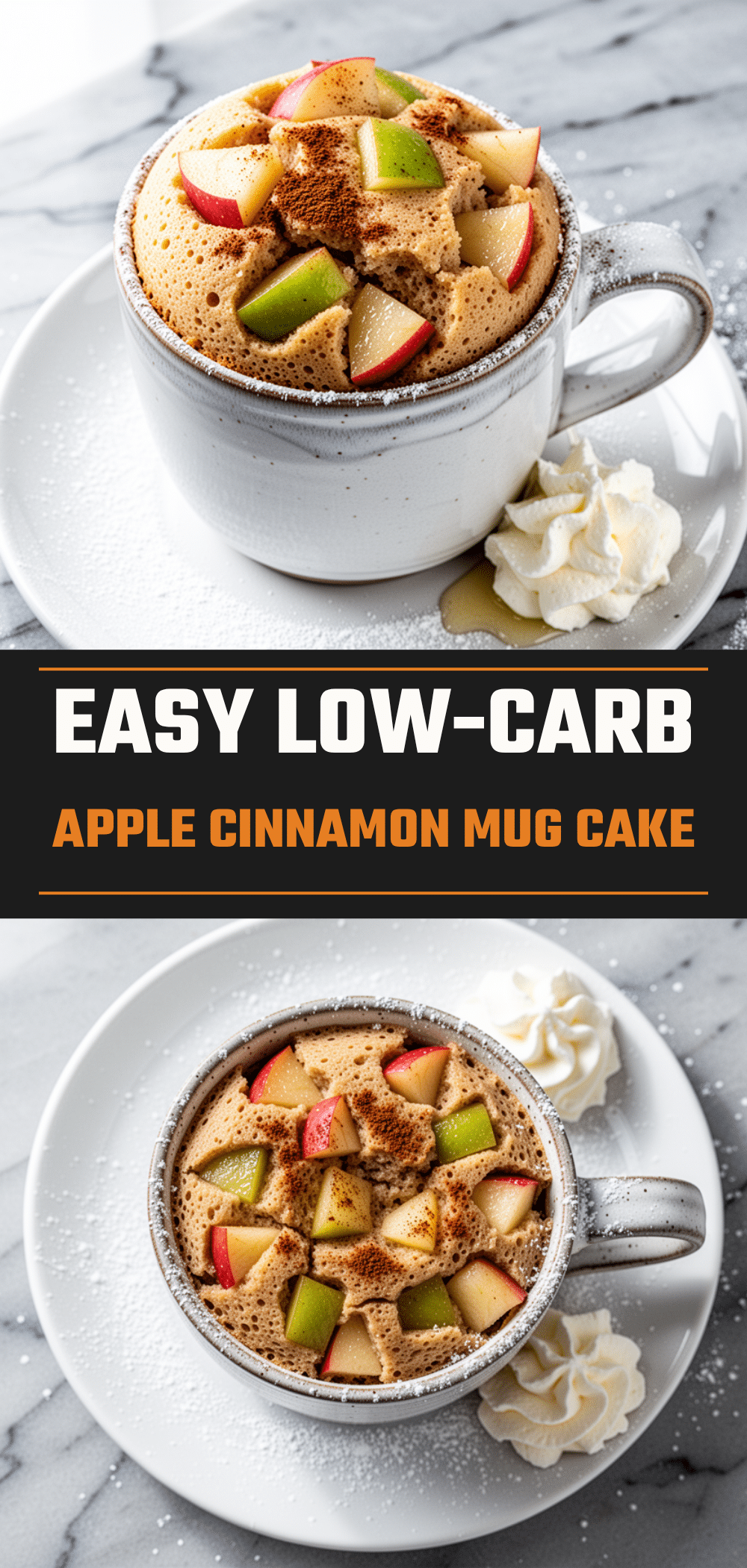 Low-Carb Apple Cinnamon Mug Cake: Easy 2-Ingredient Keto Recipe 5 low-carb apple cinnamon mug cake recipe