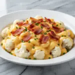 low-carb cauliflower mac and cheese - featured image