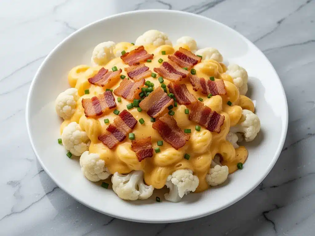 Low-Carb Cauliflower Mac and Cheese: 5-Step Easy Keto Dinner 4 low-carb cauliflower mac and cheese preparation steps