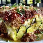 low-carb zucchini lasagna - featured image
