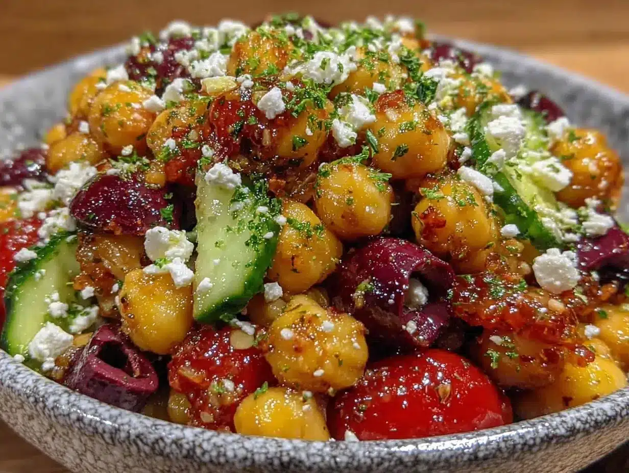 Mediterranean Chickpea Salad: Easy Weeknight Dinner 4 Mediterranean Chickpea Salad preparation steps