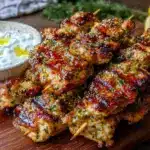 Mediterranean Lemon Herb Grilled Chicken Skewers - featured image