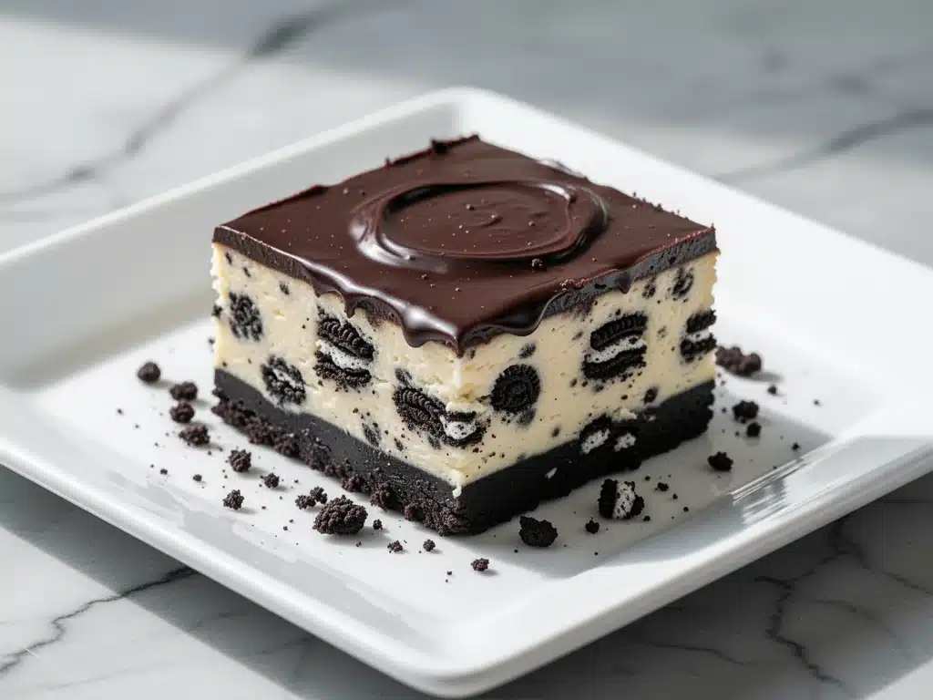 No-Bake Oreo Cheesecake Bars - featured image