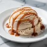 no-churn salted caramel ice cream - featured image